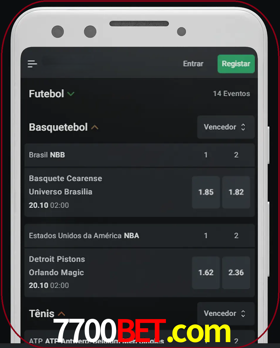 Aposte e assista aos esportes em formato ao vivo.