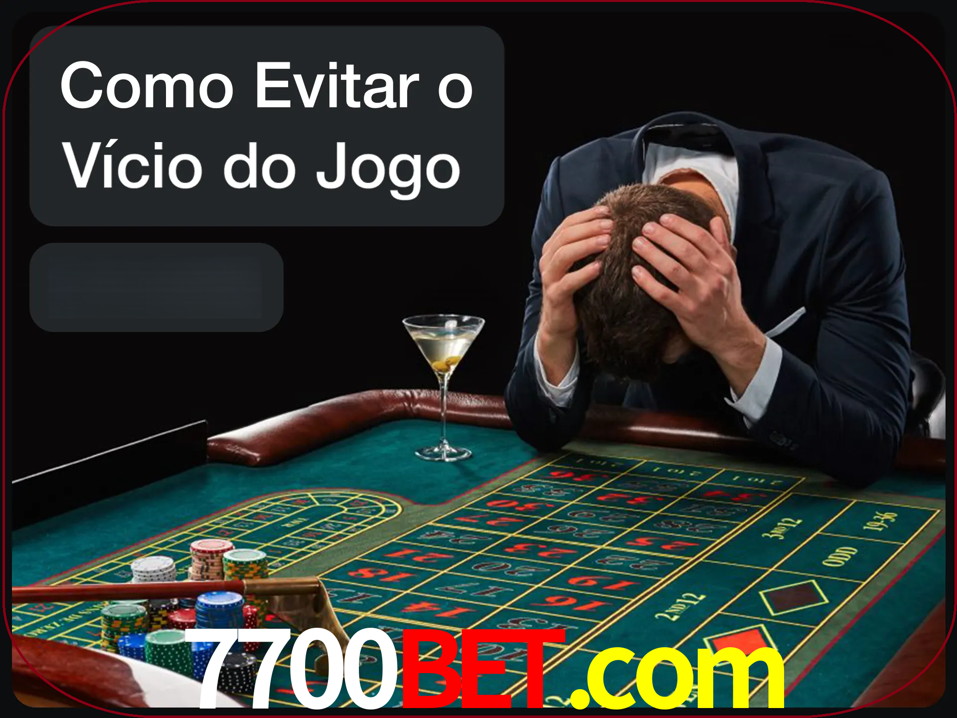 Você é responsável por cada uma de suas apostas.